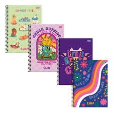 Caderno CD 160Fls 10Mat Cliff Feminino Fsc