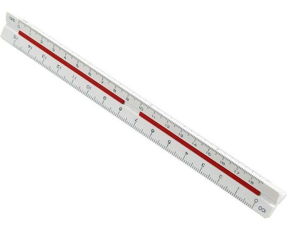 Escalímetro Mini Triangular 15cm Ref.ME-15