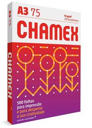 Papel Sulf. A3 75g/m² 500Fls Branco Chamex