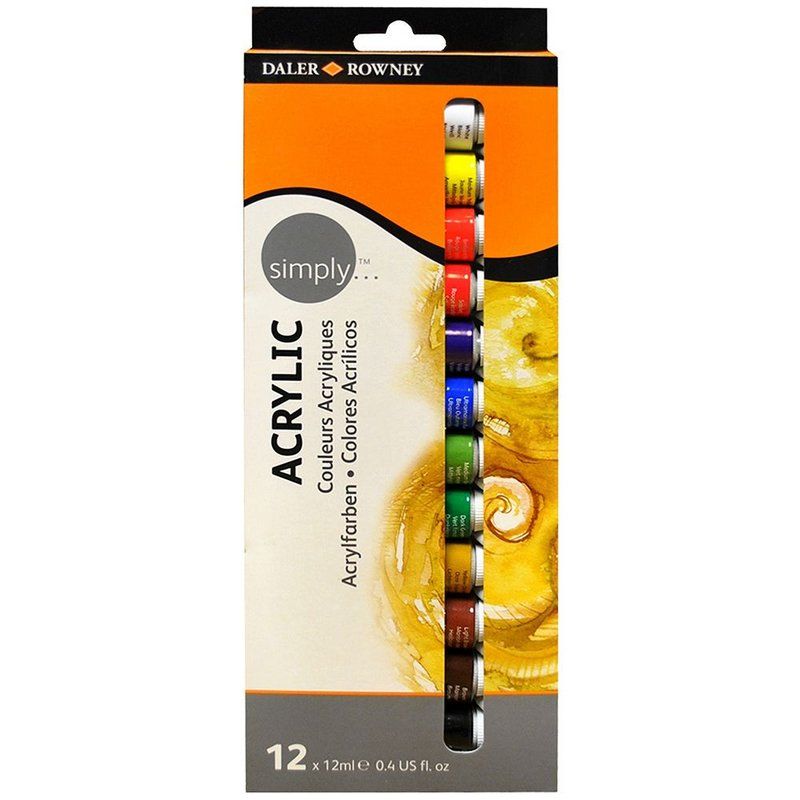 Tinta Acrilica DR Simply 12ml 12 cor Ref....