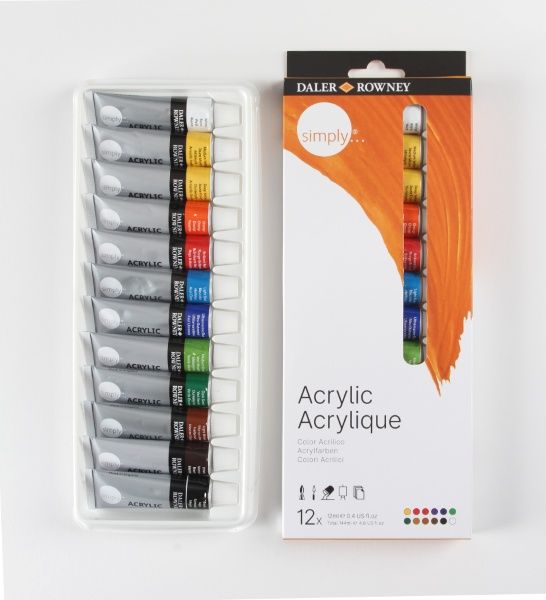 Tinta Acrilica DR Simply 12ml 12 cor Ref....