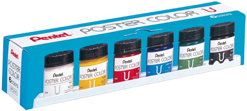 Tinta Guache Poster Color c/6 Cores Ref: ...