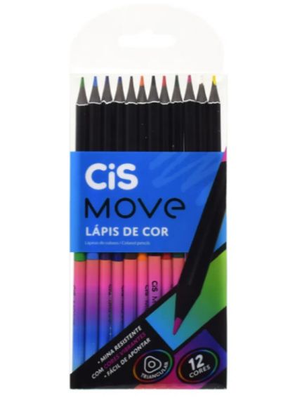 Lapis de Cor 12 Cores Cis Move Ref.52.0685