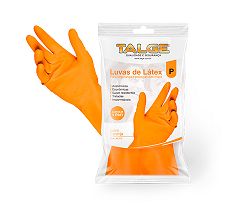 Luva Latex Multiuso Pequena Laranja Talge 