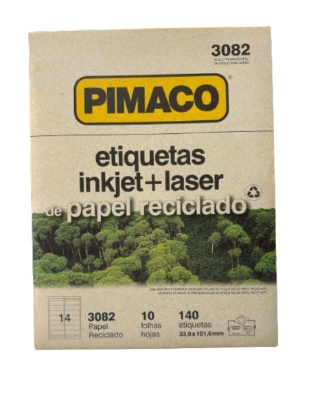 Etiqueta Inkjet/Laser Reciclado c/10FL Re...