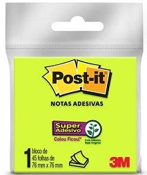 Bloco Post-It 76x76 c/45F Ref.654 Verde