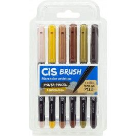 Marcador Brush Aquarel Ref.70.9800 6 Tons...