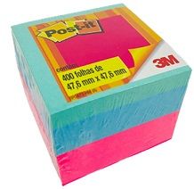 Bloco Post-It 47,6x47,6 3 Cores 400F Color