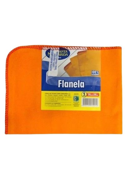 Flanela 28x38 Santa Margarida Laranja