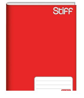 Caderno Brochura CD ¼ 96Fl Stiff  Vermelho