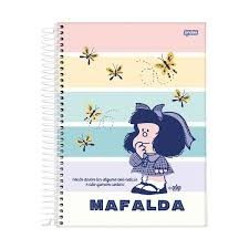 Caderno Espiral CD 160Fls 10Mat Mafalda Fsc