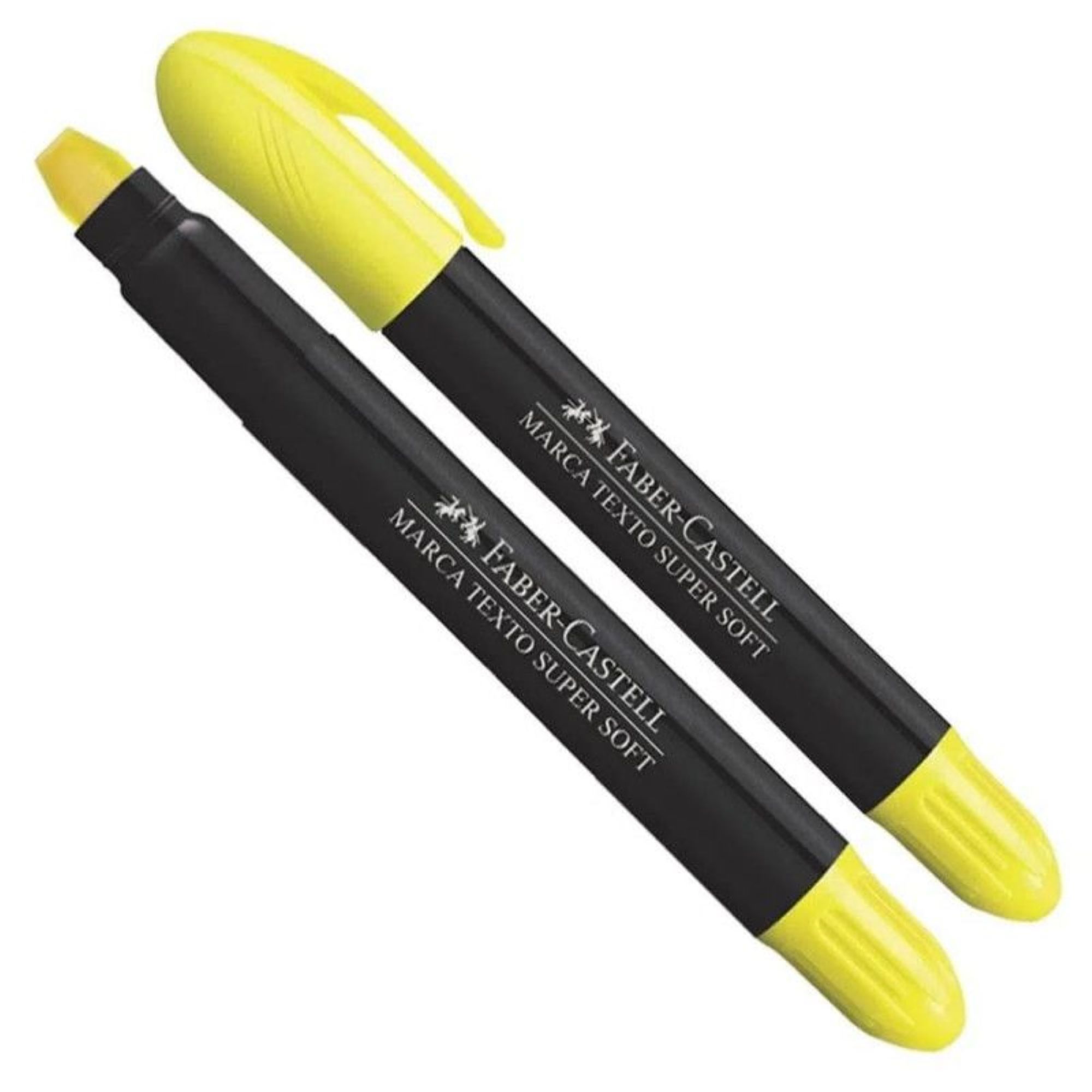 Pincel Marca Texto Super Gel Amarelo Fabe...