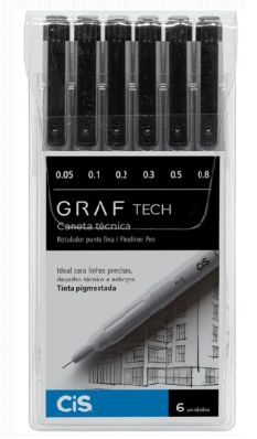 Caneta Nankin Graf Tech 6 Pontas Ref.59.8...