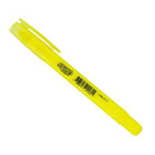 Pincel Marca Texto em Gel Amarelo BRW Ref...