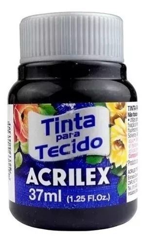 Tinta p/Tecido Fosca 37ml Ref.520 Preto