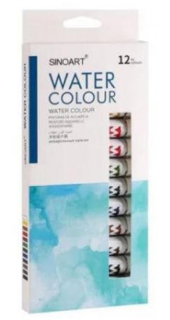 Tinta Aquarela 12 Cores Ref.SFP001