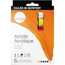 Tinta Acrilica DR Simply 12ml 6 cores Ref...