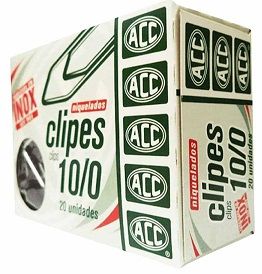 Clips Niquelado 10/0 c/20Un ACC