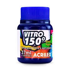 Tinta Vitro 150 Base Agua 37ml Azul