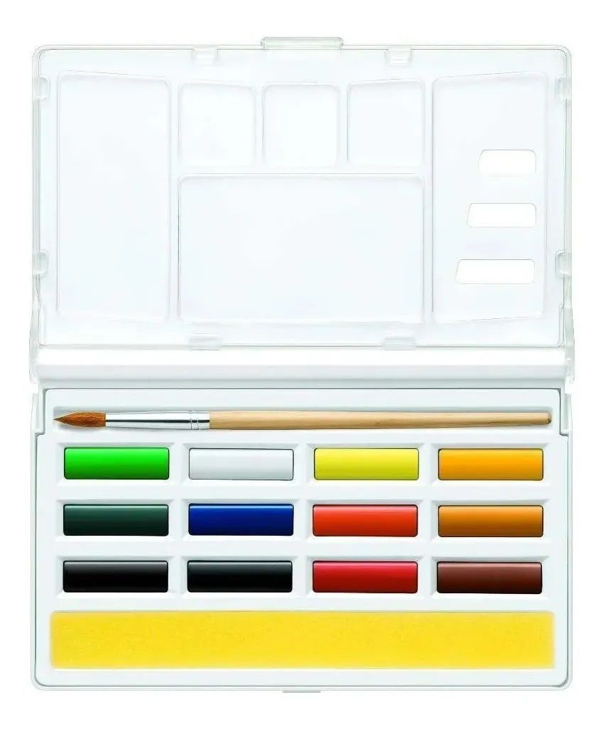 Aquarela em Pastilha 12 Cores Graf  Ref.5...