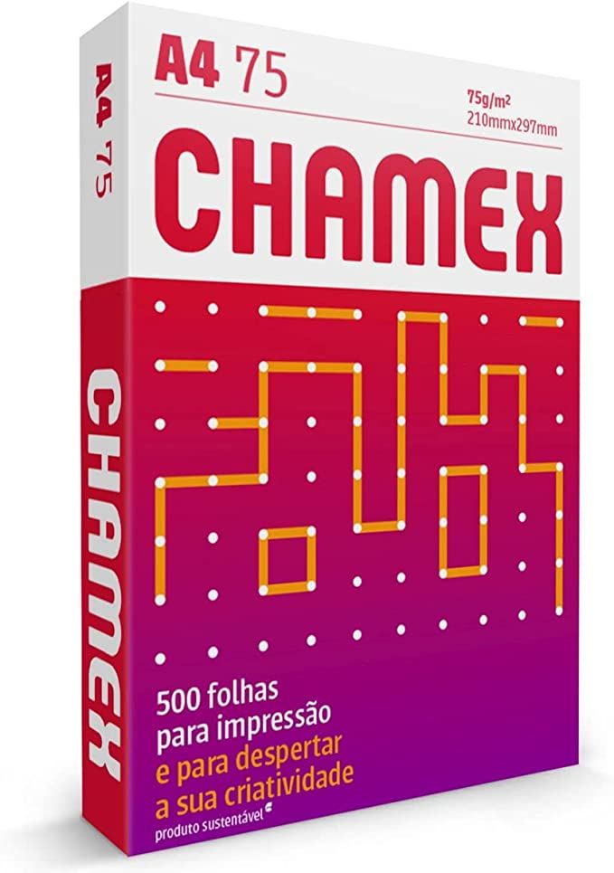 Papel Sulf. A4 75g/m² 500Fls Branco Chamex