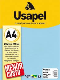 Papel Granitto A4 180g 50Fls Ref.25012 Azul