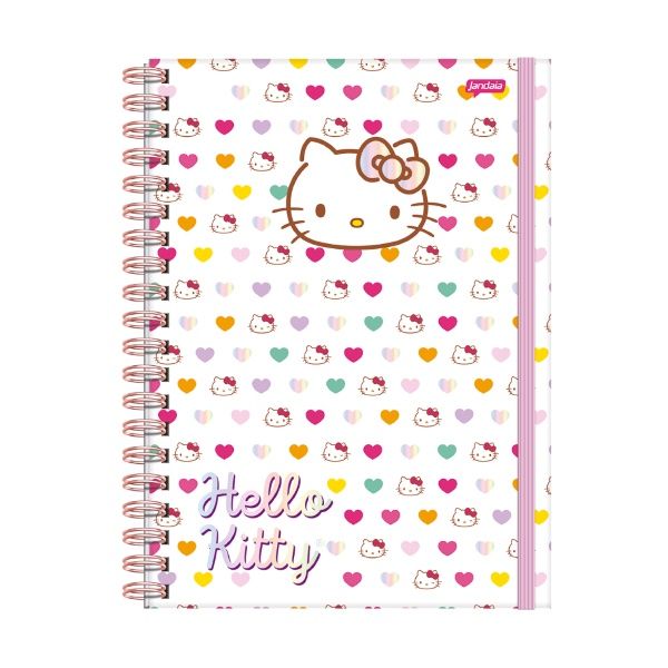 Caderno Espiral CD 1Mat 80Fls Neo Hello K...