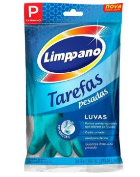 Luva p/Tarefas Pesada Pequena Limppano Azul