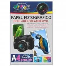 Papel Foto A4 130g 50Fls Adesivo Ref.10527