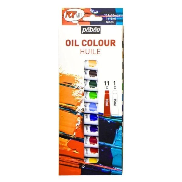 Tinta a Óleo Pebeo 11x10ml+1x15ml cores R...