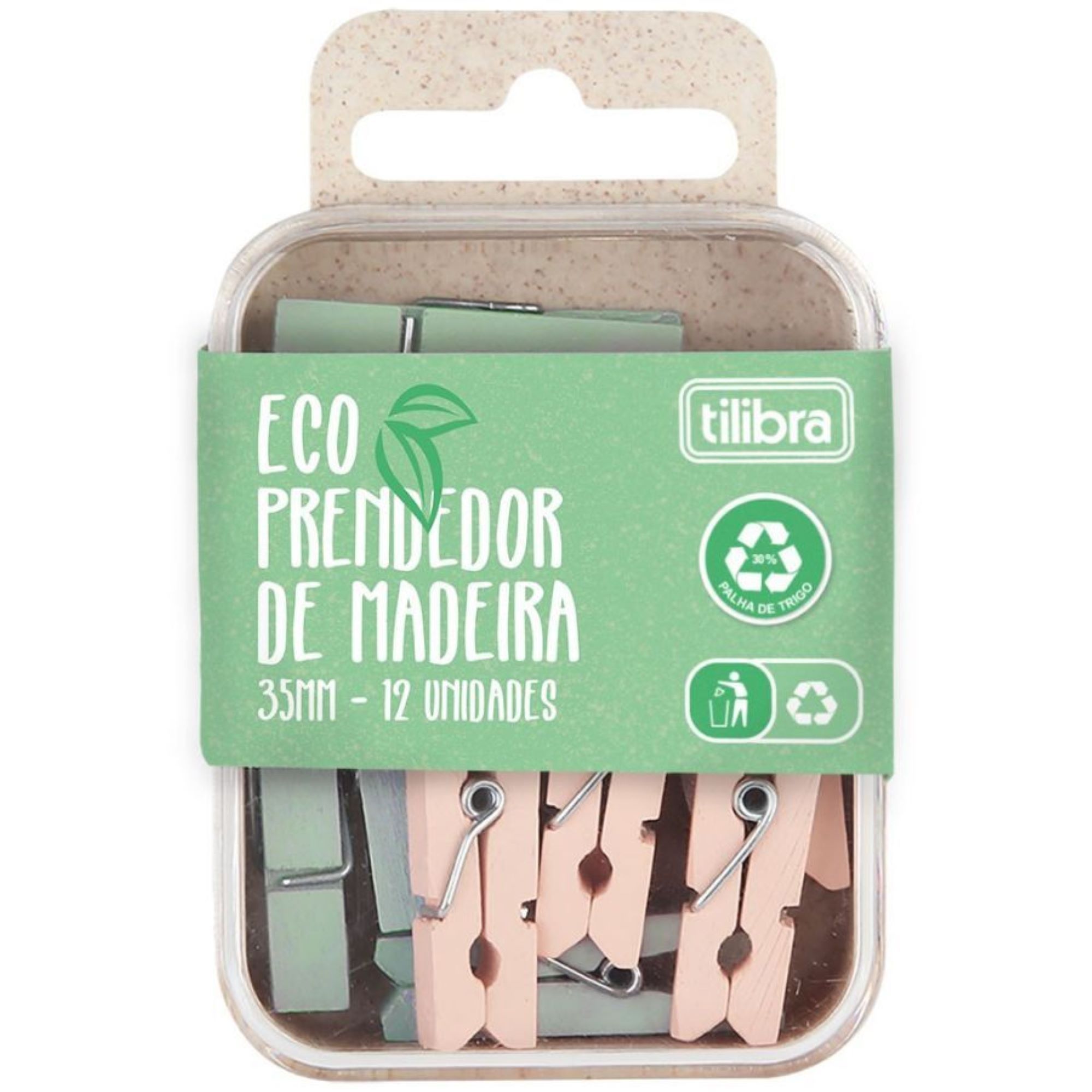 Prendedor Madeira Eco 35mm Ref:346608