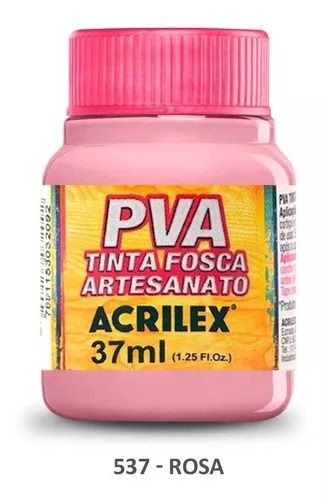 Tinta Plástica PVA 37ml Ref.032400-537 Rosa