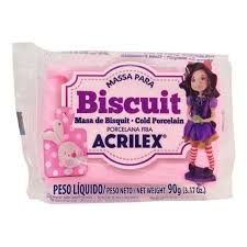 Massa de Biscuit 90g Rosa Ref.0537