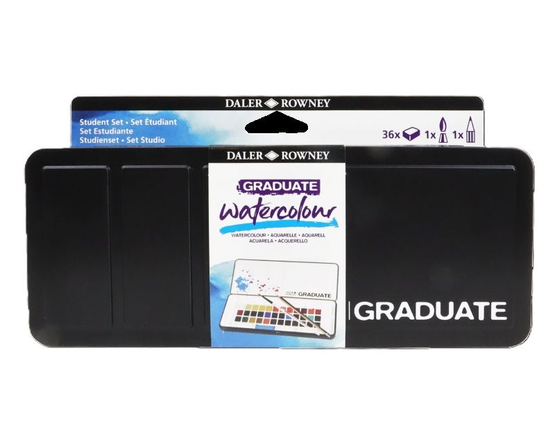 Tinta Aquarela Pastilha 36 Cor Graduate D...