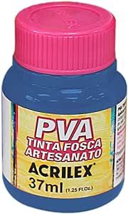 Tinta Plástica PVA 37ml Ref.03240-501 Azu...