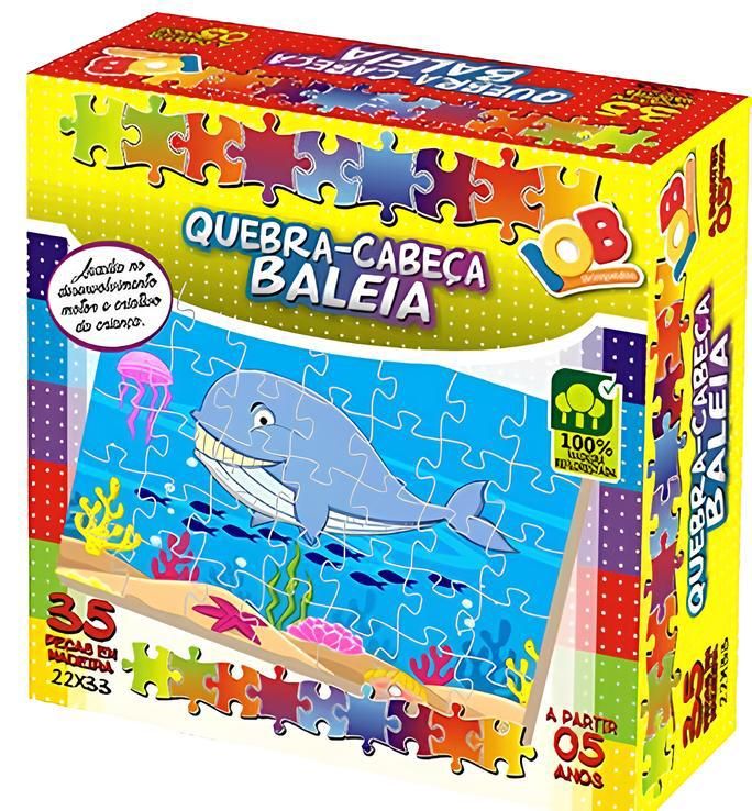 Quebra Cabeça Baleia c/36 Peças Ref.202