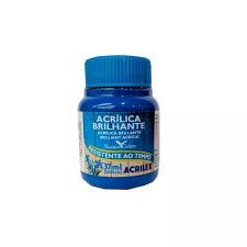 Tinta Acril. Brilhante 37ml Ref.501 Azul ...