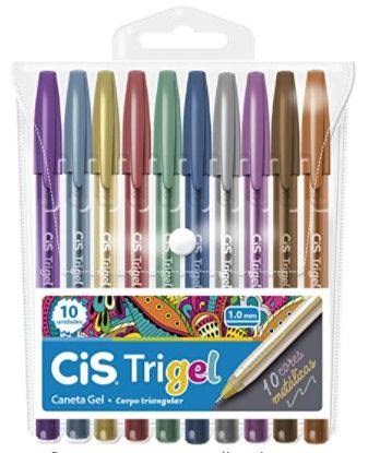 Caneta 1.0 Gel Trigel c/10 Ref.57.6700 Me...