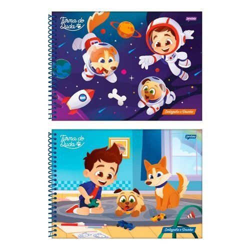 Caderno Des. CD 80Fls  275x200mm Turma do...