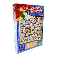 Jogo Educ. Conhecendo os Numeros c/6 Cart...