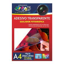 Papel Foto Transparente A4 120g 10Fls Ref...