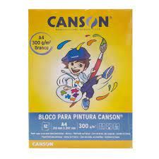 Bloco Pintura Escolar A4 300g 12F Ref.666...