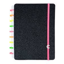 Caderno Intel. Glitter Neon Black G Ref.C...