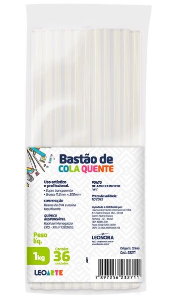 Cola de Silicone em Bastão Grossa Ref.932...