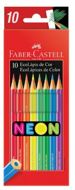 Lápis de Cor 10 Cor Ecolapis Neon Ref.120...