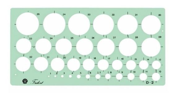 Gabarito Tipo Circulógrafo Ref.D-2