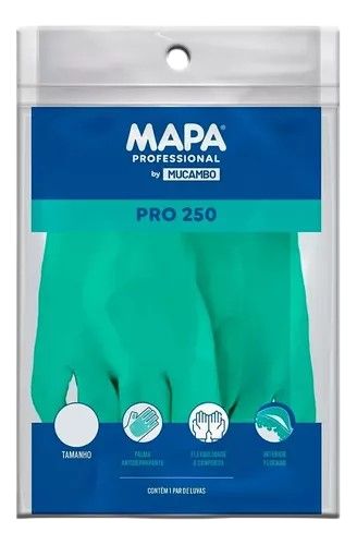 Luva Latex Forrada Pequena 250C Verde Muc...