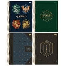 Caderno Espiral CD 160Fls 10Mat Hogwarts ...