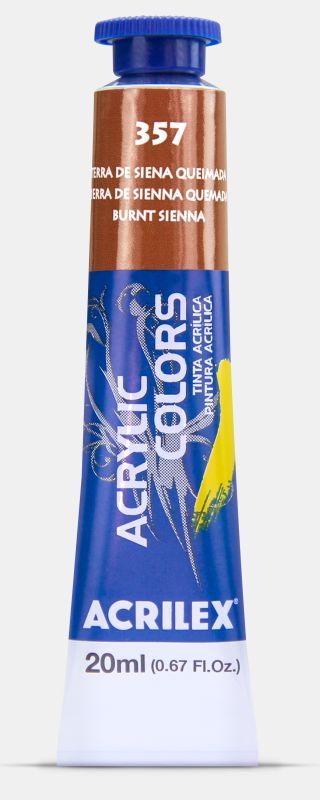 Tinta Acril. Color 20ml Ref.357 Terra Siena