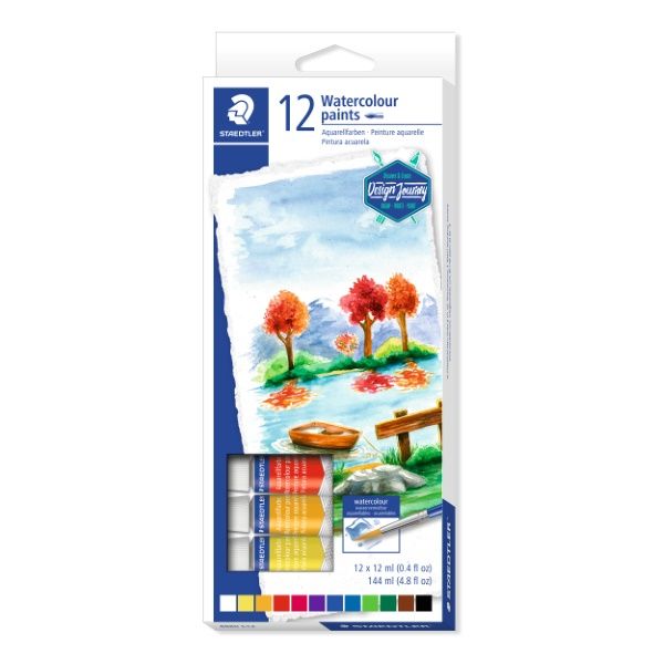 Tinta Aquarela 12 Cores Ref.8880 C12